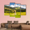 Beautiful valley in Settle near Lake Zug in Switzerland Multi panel canvas wall art