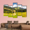 Beautiful valley in Settle near Lake Zug in Switzerland Multi panel canvas wall art