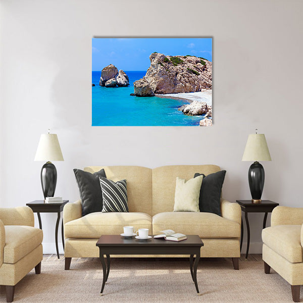 Rocks of Aphrodite, bithplace of goddess of love Multi Panel Canvas Wall Art