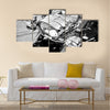 Motorcycle Multi panel canvas wall art