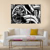 New Black motorcycle Multi panel canvas wall art