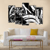 New Black motorcycle Multi panel canvas wall art