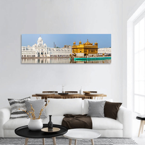 Sikh gurdwara Golden Temple (Harmandir Sahib) India panoramic canvas wall art