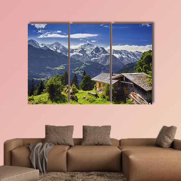 Heidi land multi panel canvas wall art