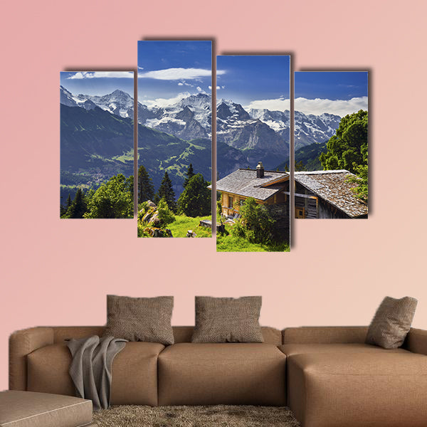 Heidi land multi panel canvas wall art