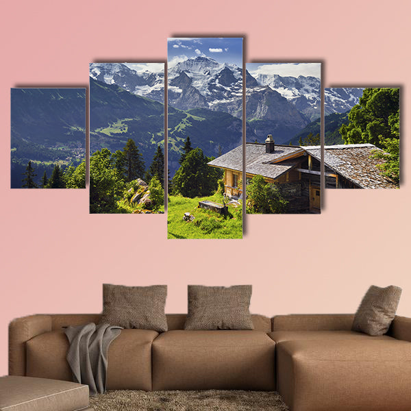Heidi land multi panel canvas wall art