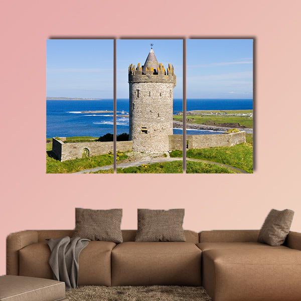 Doonagore castle, Co Clare, Ireland multi panel canvas wall art