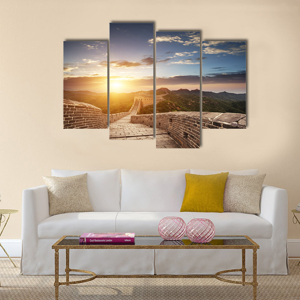 Greatwall the landmark of china and beijing multi panel canvas wall art