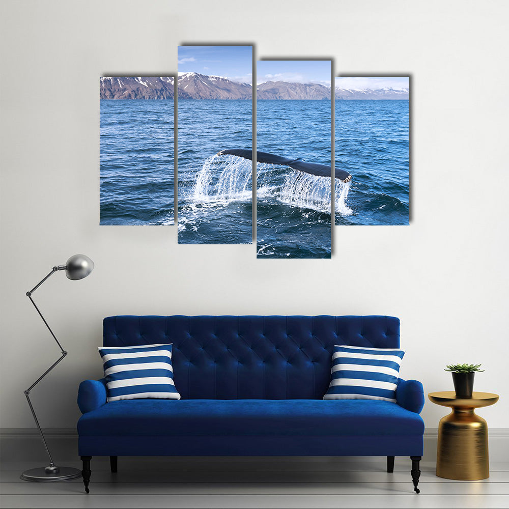 A humpback whale Multi Panel Canvas Wall Art