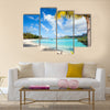 Beautiful beach on Bora Bora island in French Polynesia Multi panel canvas wall art