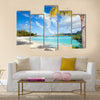 Beautiful beach on Bora Bora island in French Polynesia Multi panel canvas wall art