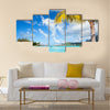 Beautiful beach on Bora Bora island in French Polynesia Multi panel canvas wall art