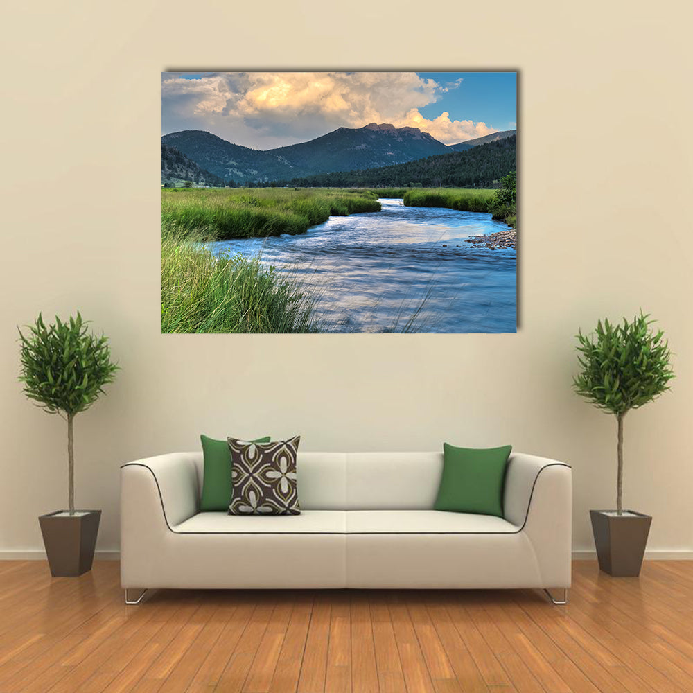reek near Cub Lake Trail, Rocky Mountain National Park multi panel canvas wall art