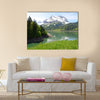 Mountain lake Switzerland Multi panel canvas wall art