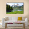 Mountain lake Switzerland Multi panel canvas wall art