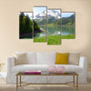 Mountain lake Switzerland Multi panel canvas wall art