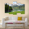 Mountain lake Switzerland Multi panel canvas wall art