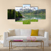 Mountain lake Switzerland Multi panel canvas wall art