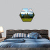 Summer evening Tatra Mountains, Poland hexagonal canvas wall art