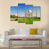 Taj Mahal, Agra, Uttar Pradesh Multi Panel Canvas Wall Art