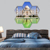 Taj Mahal, Agra, Uttar Pradesh, India hexagonal canvas wall art