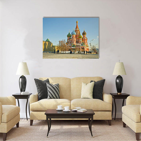Saint Basil's Cathedral, at Red Square, Moscow Multi panel canvas wall art