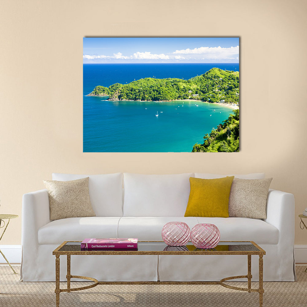 Castara Bay, Tobago Multi panel canvas wall art