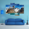 Laguna de Los Tres and mount Fitz Roy, Los Glaciares National Park, Patagonia, Argentina Multi Panel Canvas Wall Art