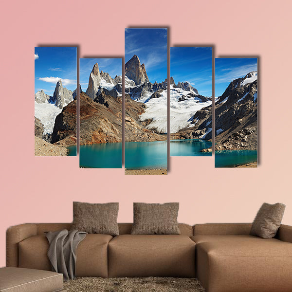 Laguna de Los Tres and mount Fitz Roy, Los Glaciares National Park, wall art