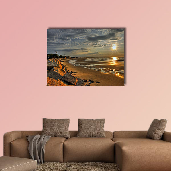 Biddeford Pool sunrise 21 multi panel canvas wall art