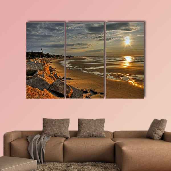 Biddeford Pool sunrise 21 multi panel canvas wall art