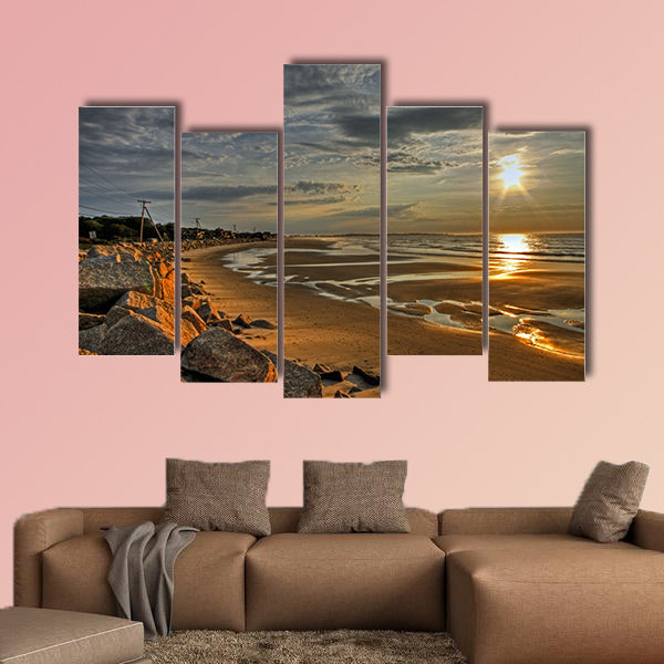 Biddeford Pool sunrise 21 multi panel canvas wall art