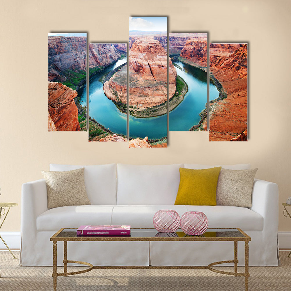 Horse Shoe Bend, north rim Grand Canyon Page, Arizona, USA multi panel canvas wall art