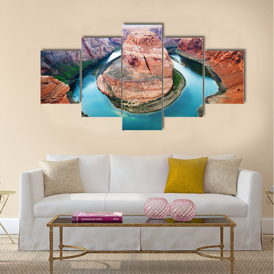 Horse Shoe Bend, north rim Grand Canyon Page, Arizona, USA multi panel canvas wall art