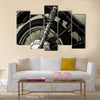 Vintage Motorcycle detail Multi panel canvas wall art