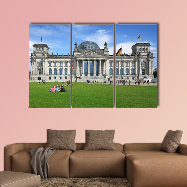 The German Reichstag, Berlin, Germany multi panel canvas wall art