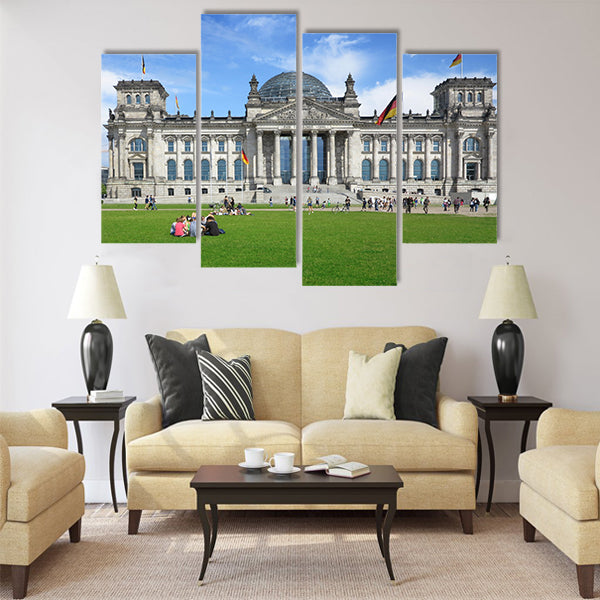 The German Reichstag, Berlin, Germany Multi Panel Canvas Wall Art