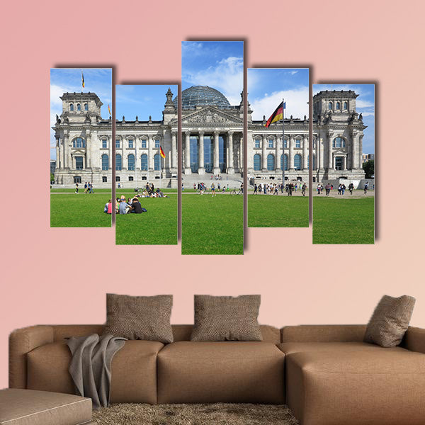 The German Reichstag, Berlin, Germany multi panel canvas wall art