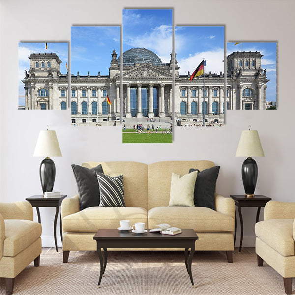The German Reichstag, Berlin, Germany Multi Panel Canvas Wall Art