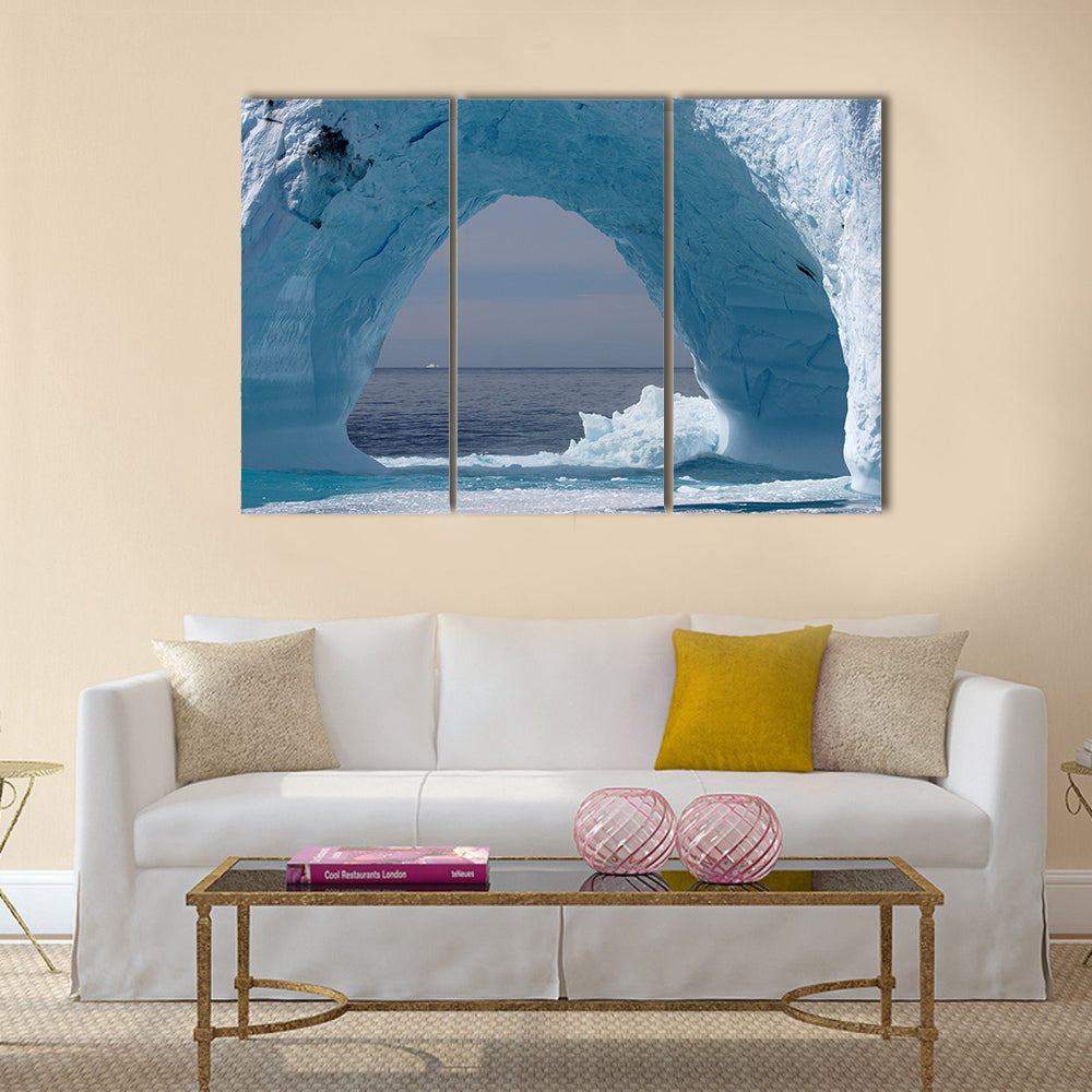 Iceberg off the coast of Greenland, Atlantic Ocean multi panel canvas wall art