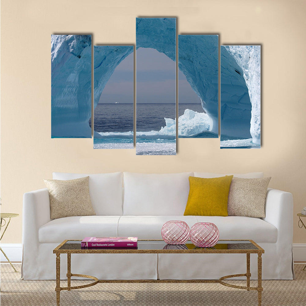 Iceberg off the coast of Greenland, Atlantic Ocean multi panel canvas wall art