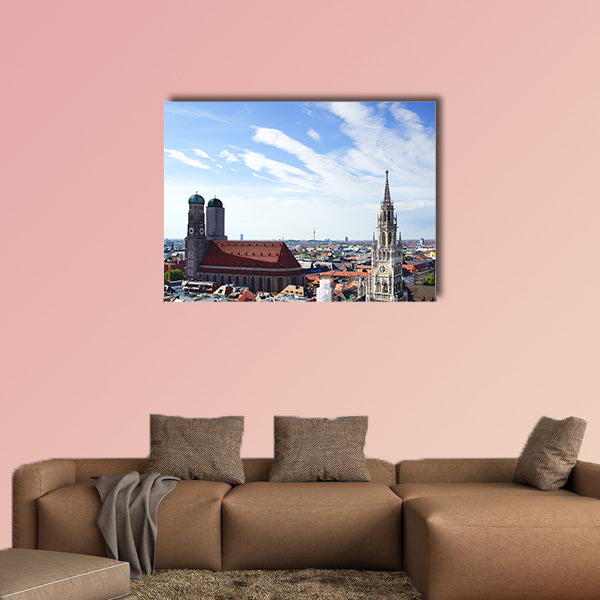 The panorama view of Munchen city centre, Munich, Germany  wall art