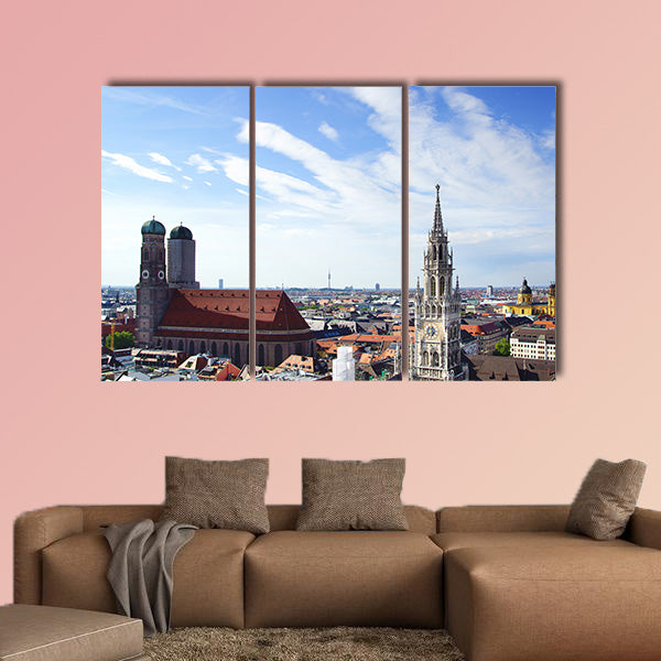The panorama view of Munchen city centre, Munich, Germany  wall art