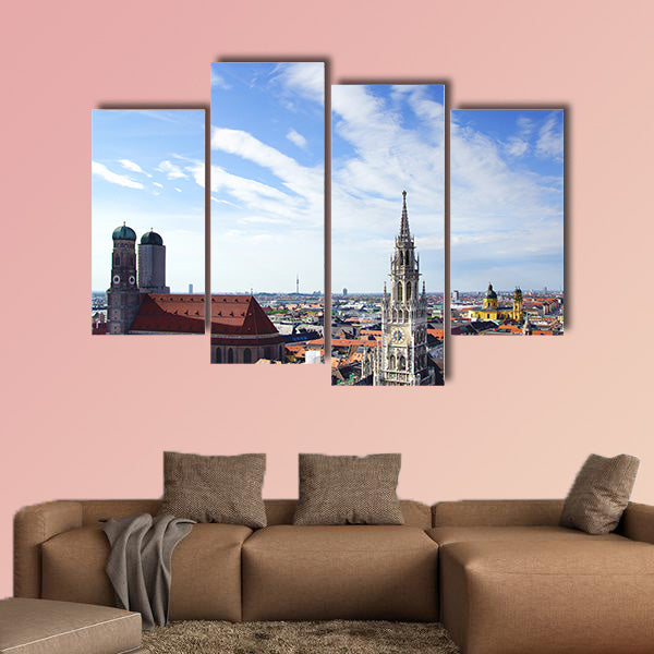 The panorama view of Munchen city centre, Munich, Germany  wall art