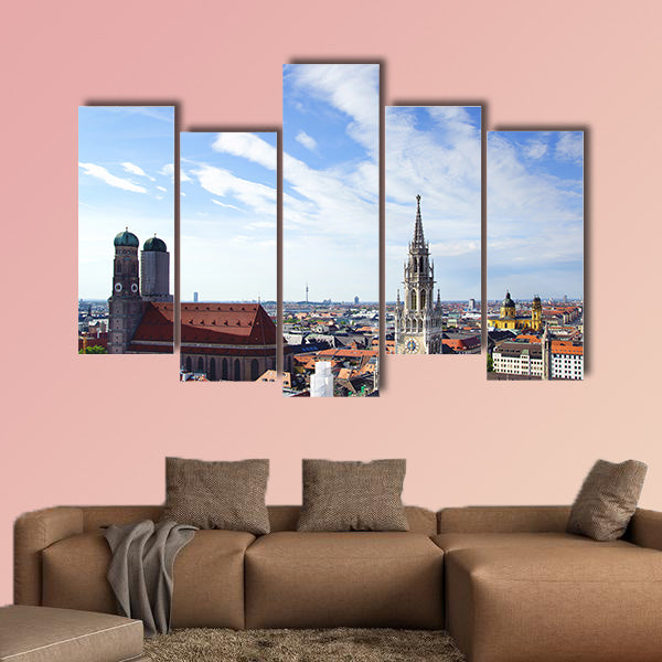 The panorama view of Munchen city centre, Munich, Germany  wall art