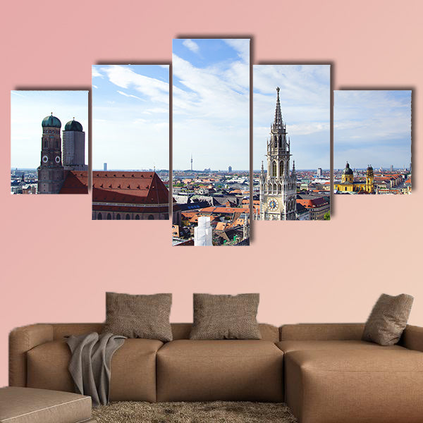 The panorama view of Munchen city centre, Munich, Germany  wall art