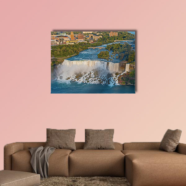Aerial View on US Niagara Falls from the observation deck wall art