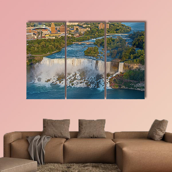 Aerial View on US Niagara Falls from the observation deck wall art