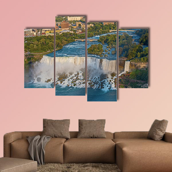 Aerial View on US Niagara Falls from the observation deck wall art