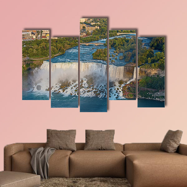 Aerial View on US Niagara Falls from the observation deck wall art